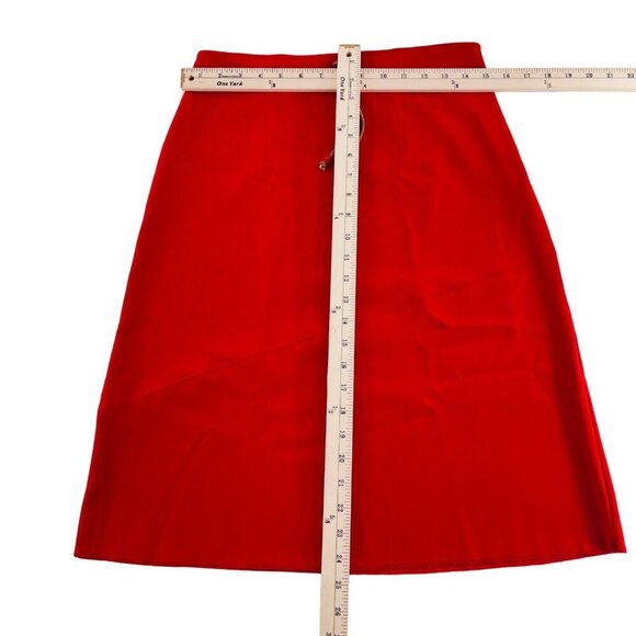 Giorgio Fiorlini Collection Red Skirt With Gold Drawstring - Picture 3 of 5